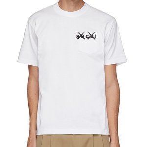 Sacai | Shirts | New Sacai X Dr Woo Sz 3 L White Logo Tshirt Rose ...